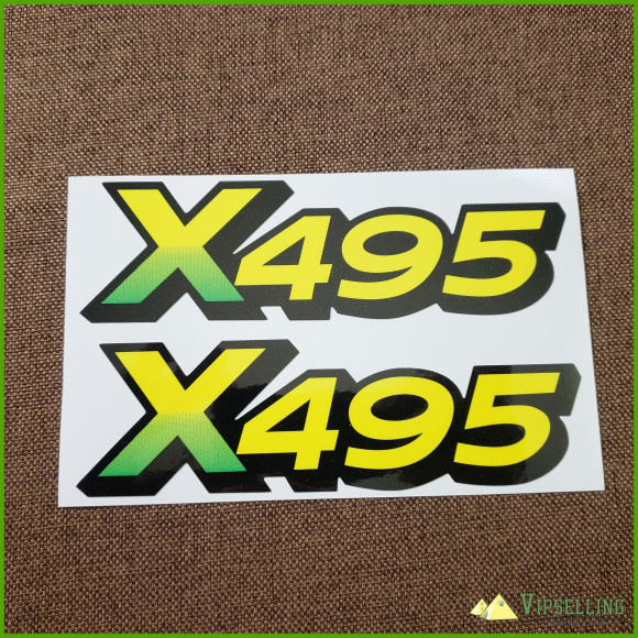 John Deere X495 Lower Hood Decal Set For X495 Tractors M143411