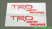 Toyota TRD Off Road Rear Quater Panel Red/White/Grey Clear Decals Kit New Look! Toyota TRD Off Road Rear Quater Panel Red/White/Grey Clear Decals Kit New Look!