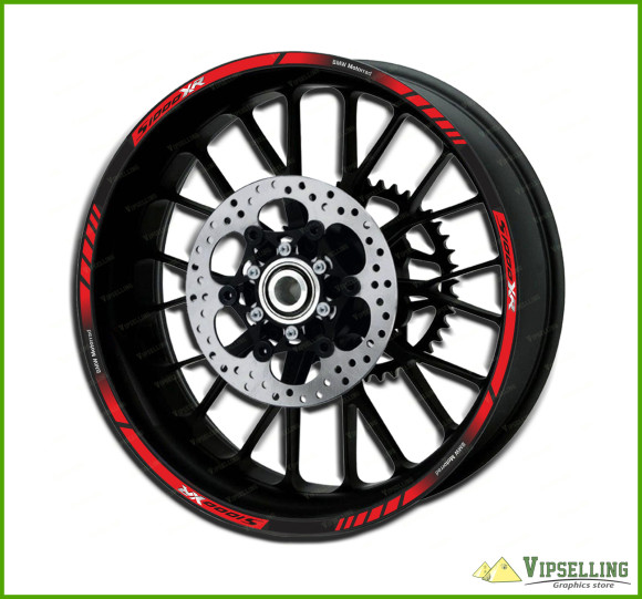 BMW S1000XR Motorcycle Wheel Silver Decals Rim Stickers Stripes Motorrad Motorsport HP4