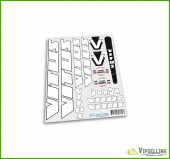 VITUS Jacques Anquetil France Cycle White Decals Stickers for Re-sprays Kit Set VITUS Jacques Anquetil France Cycle White Decals Stickers for Re-sprays Kit Set
