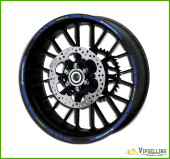 BMW Motorrad Motorsport S1000RR Blue Wheel Rim Laminated Stripes Decals Stickers Kit BMW Motorrad Motorsport S1000RR Blue Wheel Rim Laminated Stripes Decals Stickers Kit