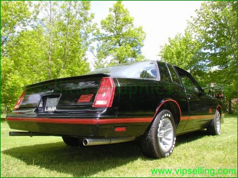 thumbnail image 2 of AlexCycles Red-Orange Vinyl Stripe Kit For Monte Carlo SS 1987-1988 Restoration 2 of 6