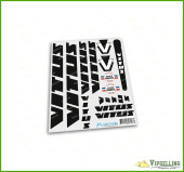 VITUS Jacques Anquetil France Cycle Black Decals Stickers for Re-sprays VITUS Jacques Anquetil France Cycle Black Decals Stickers for Re-sprays