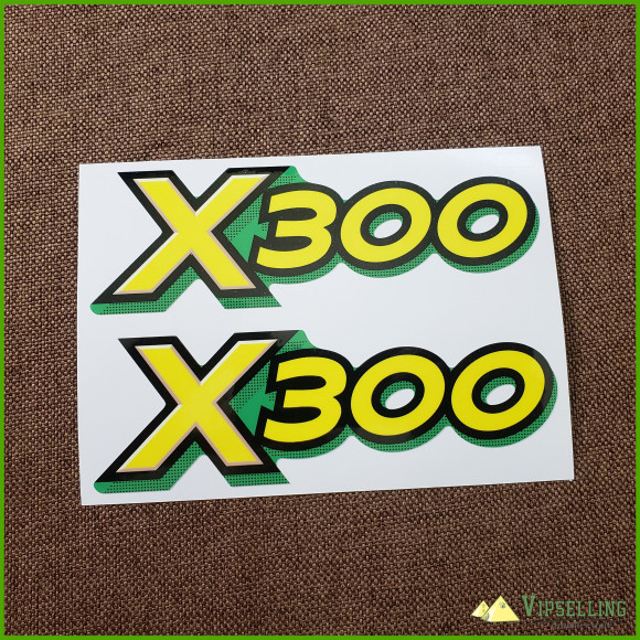 John Deere X300 Side Hood Decal Set For X300 Tractor M152341 John Deere X300 Side Hood Decal Set For X300 Tractor M152341