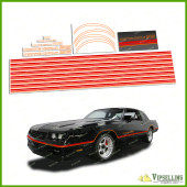 Monte Carlo SS Chevrolet Chevy Red to Orange 1985 - 1986 Restoration Decals Kit Stripes