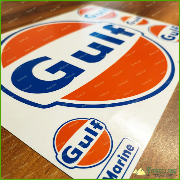 GULF LE MANS Large 300mm Racing Bonnet Hood Decal Sticker Logo + bonus! GULF LE MANS Large 300mm Racing Bonnet Hood Decal Sticker Logo + bonus!