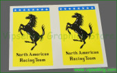 Very Rare Vintage Ferrari NART Decals Stickers Emblems Logo Very Rare Vintage Ferrari NART Decals Stickers Emblems Logo