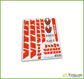 VITUS Jacques Anquetil France Cycle Red Decals Stickers for Re-sprays Kit Set VITUS Jacques Anquetil France Cycle Red Decals Stickers for Re-sprays Kit Set