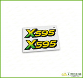 John Deere Lower Hood Decal Set For X595 Tractors M146760 John Deere Lower Hood Decal Set For X595 Tractors M146760