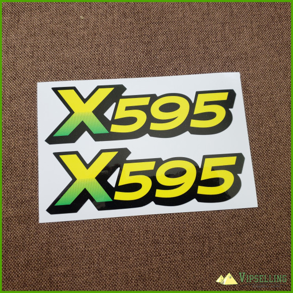 John Deere Lower Hood Decal Set For X595 Tractors M146760