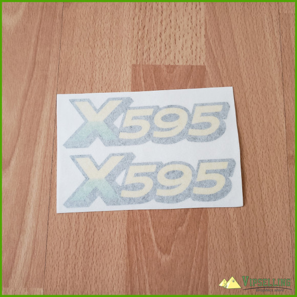 John Deere Lower Hood Decal Set For X595 Tractors M146760