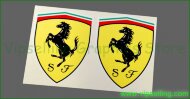 Ferrari Racing Arms Italy Vinyl Decals Stickers Emblems Logos Ferrari Racing Arms Italy Vinyl Decals Stickers Emblems Logos