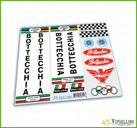 Restoration Decals Kit for Early Bottecchia Campagnolo Vintage Stickers Set Restoration Decals Kit for Early Bottecchia Campagnolo Vintage Stickers Set
