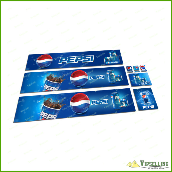 Tamiya 14th 1/14 Scale Truck Reefer Box Trailer PEPSI Sponsor Decals Stickers Coca Cola