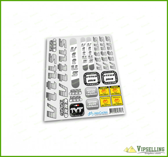 VITUS TVT Champion EDDY MERCKX Carbone Decals Stickers Kit for Re-sprays Set