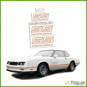 Monte Carlo SS Chevrolet 1987-1988 Restoration Nut Brown Decals Stickers Logos Emblems Kit Chevy Monte Carlo SS Chevrolet 1987-1988 Restoration Nut Brown Decals Stickers Logos Emblems Kit Chevy