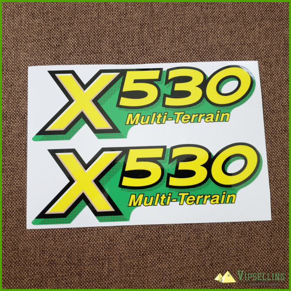 John Deere Lower Hood Decal Set For X530 Tractors M160900 John Deere Lower Hood Decal Set For X530 Tractors M160900