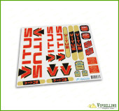 Rare VITUS Futural Allaluminium 979 Duralinox Bicycle Red Decals Stickers for Re-sprays Kit Rare VITUS Futural Allaluminium 979 Duralinox Bicycle Red Decals Stickers for Re-sprays Kit