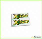 John Deere Lower Hood Decal Set For X320 Tractors M152343 John Deere Lower Hood Decal Set For X320 Tractors M152343
