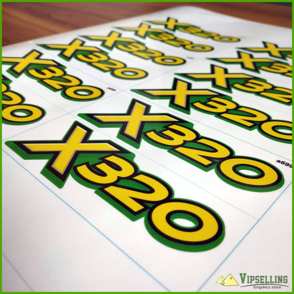 John Deere Lower Hood Decal Set For X320 Tractors M152343
