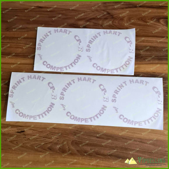 Honda Sprint Hart CP-R for Competition Wheel Rims Restoration Decals Set