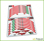 aprilia RS Factory Racing Motorcycle Wheel Rim Laminated Stripes Decal Sticker aprilia RS Factory Racing Motorcycle Wheel Rim Laminated Stripes Decal Sticker