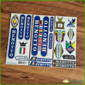 Benotto Yellow ST Flags Restoration Frame Fork Decals Stickers Set Campagnolo Vintage Benotto Yellow ST Flags Restoration Frame Fork Decals Stickers Set Campagnolo Vintage