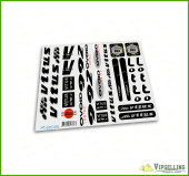 Rare VITUS Lotto Ovoid 992 Team Bicycle Black Decals Stickers for Re-sprays Kit Rare VITUS Lotto Ovoid 992 Team Bicycle Black Decals Stickers for Re-sprays Kit