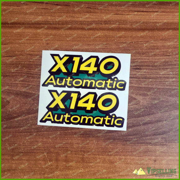 John Deere X140 Automatic Hood Decals Stickers Set GX22542