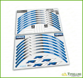 YAMAHA R1 Racing Equipment Bike Wheel Rim Blue Laminated Stripes Decals Stickers YAMAHA R1 Racing Equipment Bike Wheel Rim Blue Laminated Stripes Decals Stickers