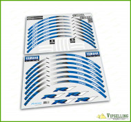 YAMAHA R1 Racing Equipment Bike Wheel Rim Blue Laminated Stripes Decals Stickers YAMAHA R1 Racing Equipment Bike Wheel Rim Blue Laminated Stripes Decals Stickers