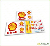 Shell Oil Petrol Racing Rally 4x4 Decals Stickers Set Fuel V-Power Kit Shell Oil Petrol Racing Rally 4x4 Decals Stickers Set Fuel V-Power Kit