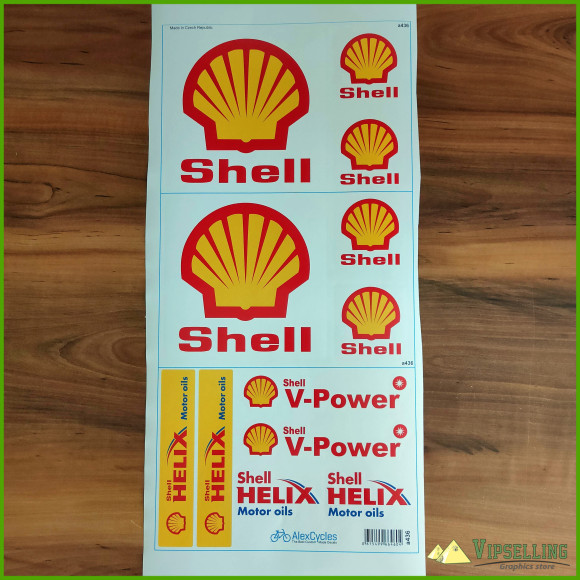 Shell Oil Petrol Racing Rally 4x4 Decals Stickers Set Fuel V-Power Kit