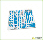 Rare VITUS Lotto Ovoid 992 Team Bicycle Blue Decals Stickers for Re-sprays Kit Rare VITUS Lotto Ovoid 992 Team Bicycle Blue Decals Stickers for Re-sprays Kit