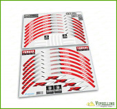 YAMAHA R1 Racing Equipment Bike Wheel Rim Red Laminated Stripes Decals Stickers YAMAHA R1 Racing Equipment Bike Wheel Rim Red Laminated Stripes Decals Stickers