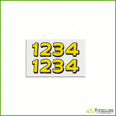 John Deere Style Numbers 1 2 3 4 Decals Stickers Set John Deere Style Numbers 1 2 3 4 Decals Stickers Set