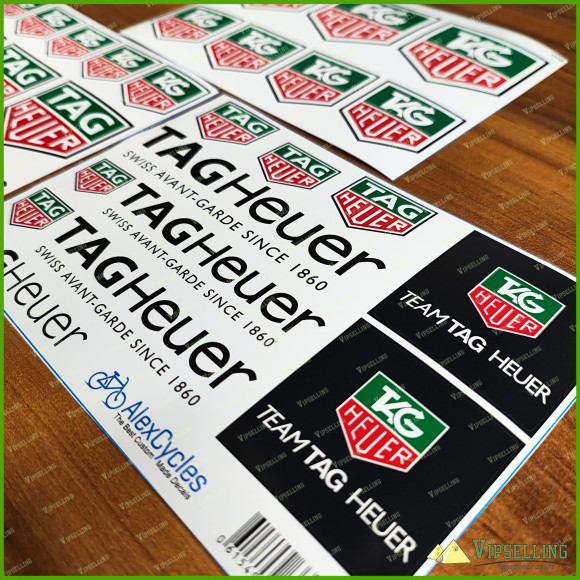 Tag Heuer Sponsorship Racing Rally 4x4 Decals Stickers Emblems Set