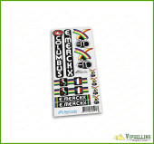 Columbus and Eddy Merckx Fork Frame Black Decals Stickers Italy France Kit Columbus and Eddy Merckx Fork Frame Black Decals Stickers Italy France Kit