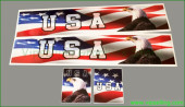 Tamiya 14th 1/14 Scale Truck Reefer Box Trailer USA Flag Decals Stickers SEMI Box Tamiya 14th 1/14 Scale Truck Reefer Box Trailer USA Flag Decals Stickers SEMI Box