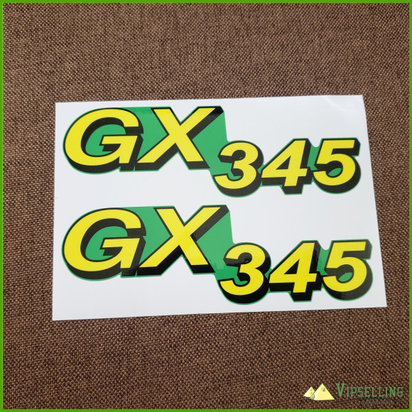 John Deere GX345 Hood Decal Set For a GX345 Tractor M145998 John Deere GX345 Hood Decal Set For a GX345 Tractor M145998
