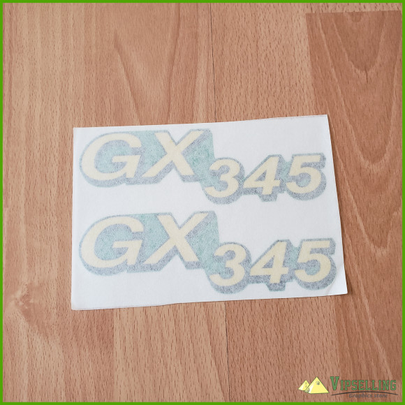 John Deere GX345 Hood Decal Set For a GX345 Tractor M145998 John Deere GX345 Hood Decal Set For a GX345 Tractor M145998