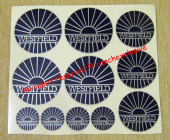Westfield Sportscars Chrome Silver Gold Decals Stickers Set Westfield Sportscars Chrome Silver Gold Decals Stickers Set