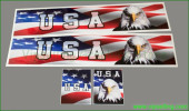 USA Eagle Flag Tamiya 14th 1/14 Scale Truck Reefer Box Traile Decals Stickers SEMI Box USA Eagle Flag Tamiya 14th 1/14 Scale Truck Reefer Box Traile Decals Stickers SEMI Box