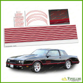 Monte Carlo SS Chevrolet Chevy 1987-1988 Full Restoration Decals Stripes Kit Monte Carlo SS Chevrolet Chevy 1987-1988 Full Restoration Decals Stripes Kit