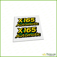 John Deere X165 Automatic Hood Decals Stickers Set John Deere X165 Automatic Hood Decals Stickers Set