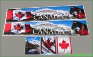 Tamiya 14th 1/14 Scale Truck Reefer Box Trailer Canada Flag Decals Stickers SEMI Box