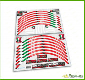 Ducati Corse Panigale 899 959 1199 1299 Wheel Rim Laminated Stripes Decals Set Ducati Corse Panigale 899 959 1199 1299 Wheel Rim Laminated Stripes Decals Set