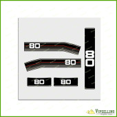 Mercury 80 HP 1988 Parts Outboards Laminated Decals Stickers Emblems Logos Mercury 80 HP 1988 Parts Outboards Laminated Decals Stickers Emblems Logos
