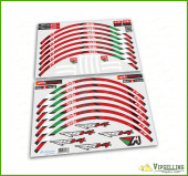 aprilia Tuono RSV4 Racing Motorcycle Wheel Rim Laminated Stripes Decals Stickers aprilia Tuono RSV4 Racing Motorcycle Wheel Rim Laminated Stripes Decals Stickers