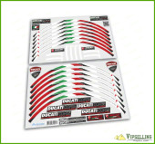 Ducati Corse Hypermotard Motorcycle Wheel Rim Italy Laminated Decals Stickers Stripes Set Ducati Corse Hypermotard Motorcycle Wheel Rim Italy Laminated Decals Stickers Stripes Set